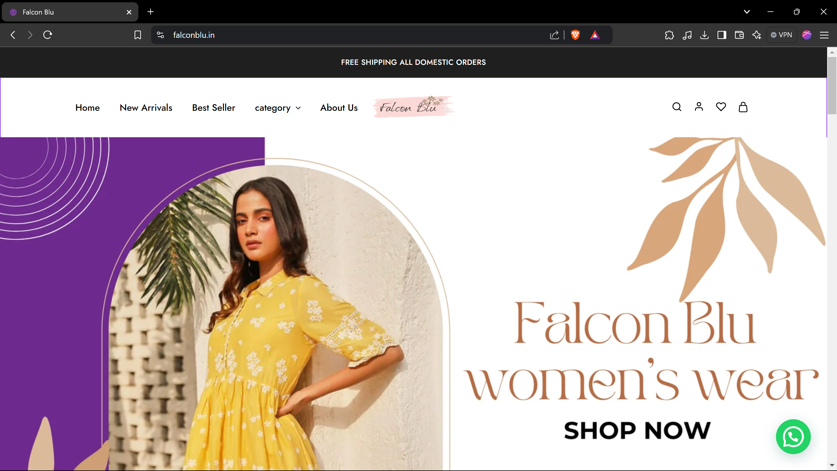 FALCON BLUE — desktop preview