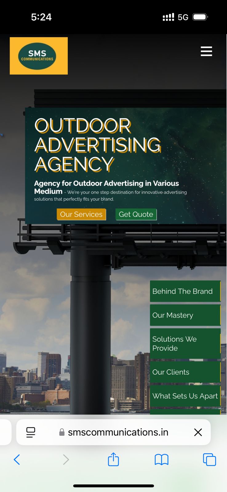 SMS COMMUNICATIONS — mobile preview